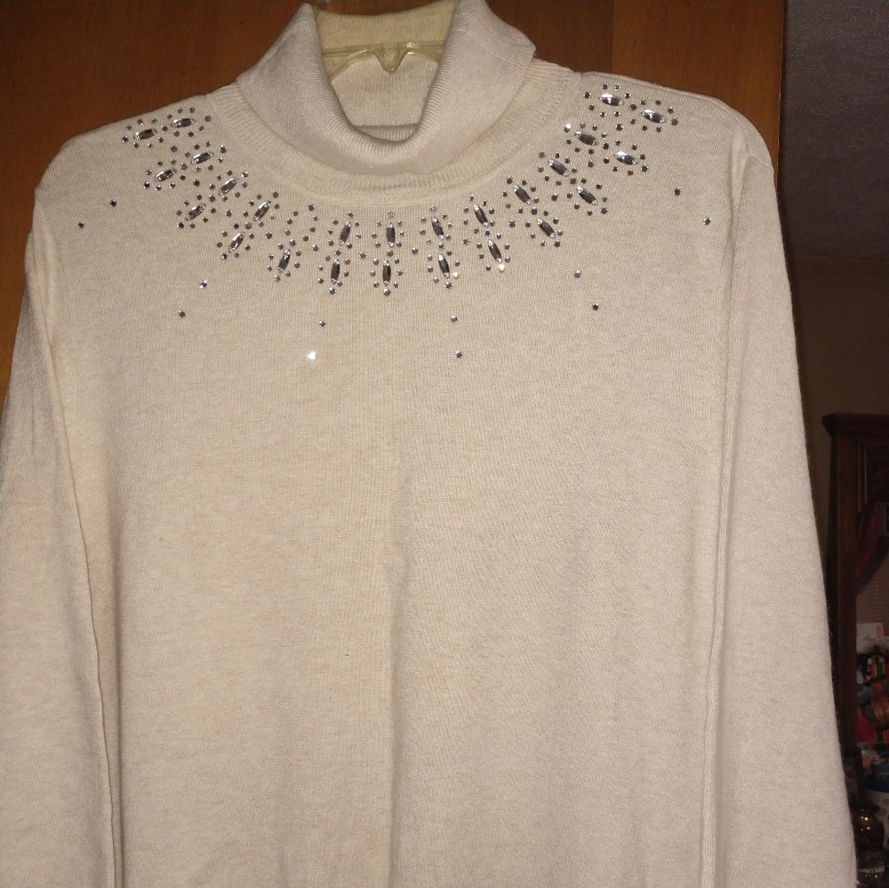 Sweater with beautiful beading